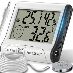Digital Wetterstation Außensensor Thermometer Hygrometer Luftfeuchtigkeit Retoo