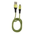 3x LC-Power LC-C-USB-MICRO-1M-7 USB A zu Micro-USB Kabel, grün/grau, 1m