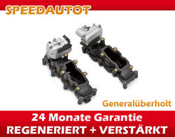 2x SAUGROHRKLAPPE 2.7 / 3.0 TDI V6 + STELLMOTOREN VW AUDI A4 A6 Q7 SATZ SAUGROHR