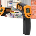 Digital LCD Infrarot Thermometer Pyrometer Laser Temperatur Messgerät 12:1 +600℃