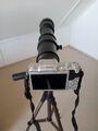 Fotoausrüstung mit Digitalkamera Panasonic Lumilux DMC-GF7, Teleobjektiv und zub
