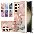 Hülle für Samsung S24 Ultra S22 S23 FE A73 A55 A16 A15 Handy Schutz Case m/ Ring
