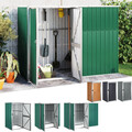 Geräteschuppen Gerätehaus Gartenhaus Giebeldach Metall grün Grau Anthrazit
