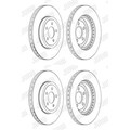 2X JURID BREMSSCHEIBEN VORNE 345mm BELÜFTET PASSEND FÜR CHRYSLER 300C LANCIA