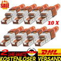 10p Netzwerkstecker Netzwerk Stecker CAT7 CAT6A CAT6 RJ45 vergoldet Crimpstecker