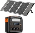 1102.5Wh/1500W Tragbare Power Station mit 3 AC-Anschlüssen, Solar-Generator