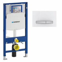Geberit Duofix UP320 Vorwandelement mit Betätigungsplatte Sigma50 115788112 Weiß