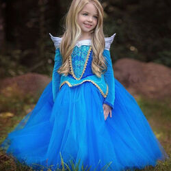 Kinder Mädchen Elsa Anna Belle Prinzessin Kleider Halloween Party Cosplay Kostüm