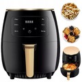6L 2400W Heißluftfritteuse Fritteuse Heißluft Digitale Edelstahl Air Fryer