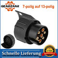 KFZ Adapter von 7-polig (Fahrzeug) auf 13-polig (Anhänger) PKW kurze Ausführung