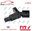 ABS SENSOR DREHZAHLFÜHLER PAAR NTY HCA-VW-009 2PCS V FÜR VW GOLF IV,NEW BEETLE