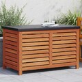 Gartenbox Massivholz Akazie Kissenbox Auflagenbox Gartentruhe Aufbewahrungsbox