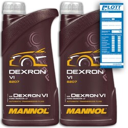 2x 1 Liter MANNOL Dexron VI Automatik Getriebeöl für Nissan / MB / Toyota / Ford