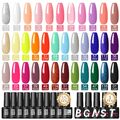 UV Nagellack Set Farbgel für Gelnägel Gel Nagellack DIY Nail Art Kit Glitzer DE