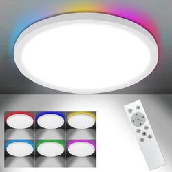 Dimmbar LED Design Deckenleuchte Modern Deckenlampe Wohnzimmer Flur Leuchten 36W