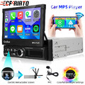Apple CarPlay 1 DIN 7 Zoll Autoradio mit Ausfahrbarem Display Bluetooth USB FM