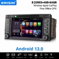 4GB+64GB Android 14 CarPlay Autoradio Navi DAB+ CD 4G Für VW Touareg T5 Multivan