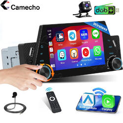 DAB+ Autoradio 5" 1 DIN Wireless Apple Carplay Android Auto USB AUX FM Bluetooth