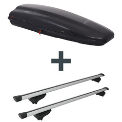 Dachbox G3 Arjes 480 + Dachträger G3 Clop airflow für Dacia Sandero Stepway IIJetzt 10% sparen mit dem Code: PARTS2025