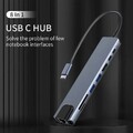 USB-C Hub 8-IN-1 Adapter 4K HDMI USB 3.0 LAN RJ45 Ethernet Micro SD Kartenleser