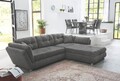 Sofa Schlafsofa Couch Ecksofa Wohnlandschaft Eckcouch Polstermöbel JENGEN Grau