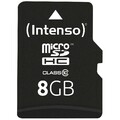 Intenso Speicherkarte microSDHC-Card Class 10 8 GB