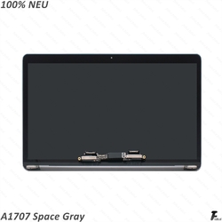 LCD Screen Display Assembly für Apple MacBook Pro Retina 15 A1707 2016 2017 Grau