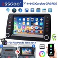 Für Fiat Panda 2003-2012 Apple Carplay Autoradio GPS NAVI BT Android14 4+64G KAM