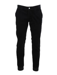 Emporio Armani EA7 Lange Herren Kord Hose Baumwolle & Elasthan Schwarz M