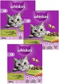 (€ 8,31/kg) Whiskas 1+ mit Lamm - Katzenfutter Trockenfutter 3 x 800g