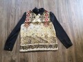 Bluse Zara Größe S rot/gelb/schwarz, Reißverschluss hinten 