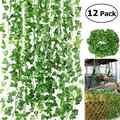 12 X 2m Kunstpflanzen Efeugirlande Efeubusch Grünpflanze Künstliche Kunstblumen