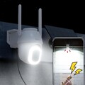 2K/3MP Überwachungskamera Aussen Solar - Stabiles WLAN Ver,Zwei-Wege-Audio,IP65