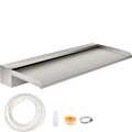 VEVOR Edelstahl Schwallbrause Wasserfall Pool Fontäne 60x26x8cm Schwalldusche