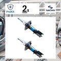 2x ORIGINAL® Sachs Stoßdämpfer Vorne für Fiat Doblo Großraumlimousine