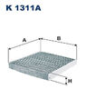 FILTRON (K 1311A) Innenraumfilter, Pollenfilter, Mikrofilter für AUDI MAN