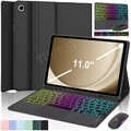 Beleuchtet Touchpad Tastatur Maus Für Samsung Galaxy Tab A9+ A8 S10 S9 FE Hülle