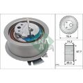 1x Spannrolle, Zahnriemen Schaeffler INA 531 0565 30 passend für AUDI FORD VW