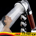 Duschkopf Handbrause mit Öko Ionen Filter Mineralsteinen und 3 Strahlarten DHL