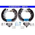 Bremsbackensatz ATE 03.0520-6719.3 für Opel Corsa D Adam