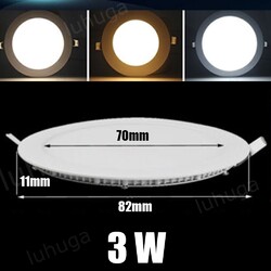10X/50X LED Panel Einbaustrahler Einbau-Spots ultra-flach Einbau-Leuchte 3W-24W