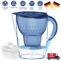Blau Wasserkanne Cool 3,5l Inkl. 1 Filter Kompakter & Leichter Wasserfilter DHL