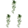 Set of 3 Künstliche Pflanzen Für Draussen Wandhängedekoration
