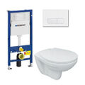 Geberit Duofix Vorwandelement Wand Tiefspül WC Mocha 15 WC-Sitz WC Komplett Set