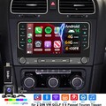 DAB+ Kam Für VW Golf 5 Caddy Touran Tiguan Carplay 64GB Autoradio Android 14 GPS
