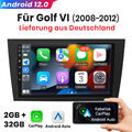 Android 12 Autoradio Carplay Auto DSP GPS Navi Für VW Passat B6 B7 Golf VI DAB+