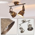 Retro Decken Lampe silbergrau Wohn Schlaf Raum Spot Küchen Strahler verstellbar