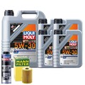 Motoröl 5W30 LIQUI MOLY Leichtlauf Special Tec Ll 9L +MANN Ölfilter +Spülung
