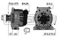 ERA Lichtmaschine Generator Lima 210395A für MERCEDES W204 KLASSE W245 W169 160