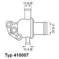 BorgWarner (Wahler) 410007.87D Thermostat, Kühlmittel passend für FIAT
